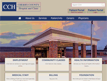 Tablet Screenshot of cherrycountyhospital.org